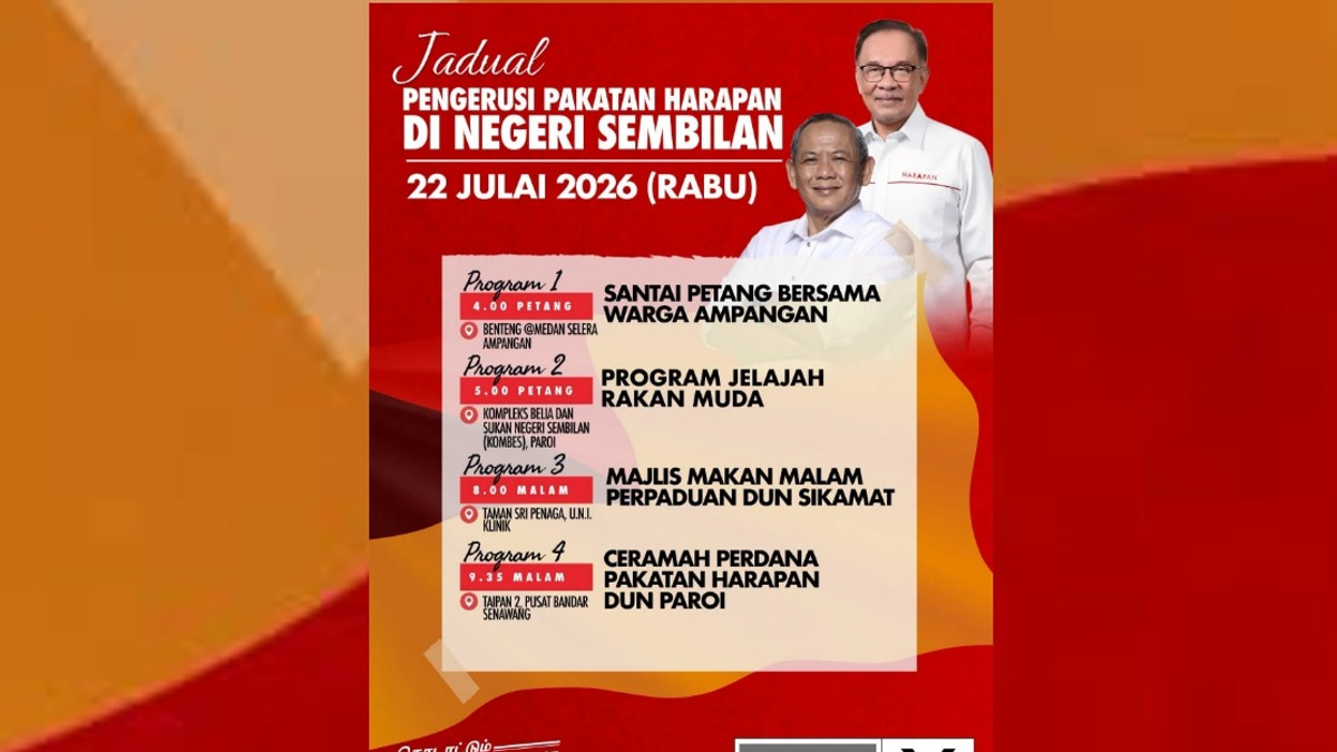 Anwar Charts Multi-Stop Campaign Blitz in Negeri Sembilan Ahead of State Election