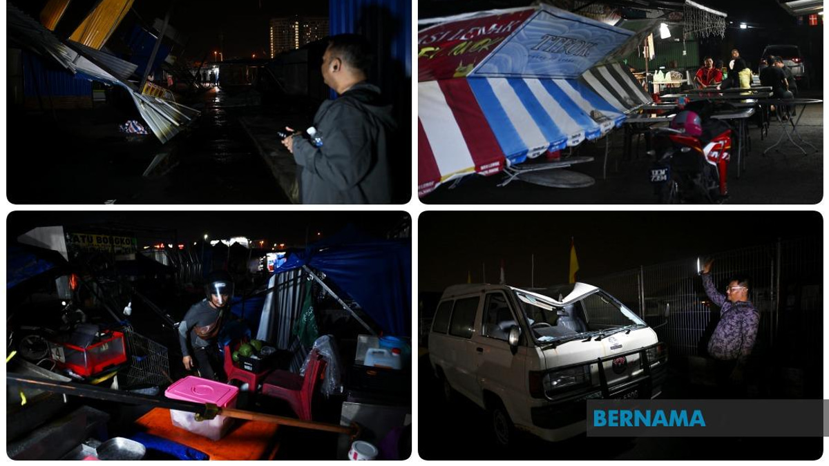 Severe Storm Devastates Kuching Night Market, Forcing Closure and Leaving Vendors in Crisis
