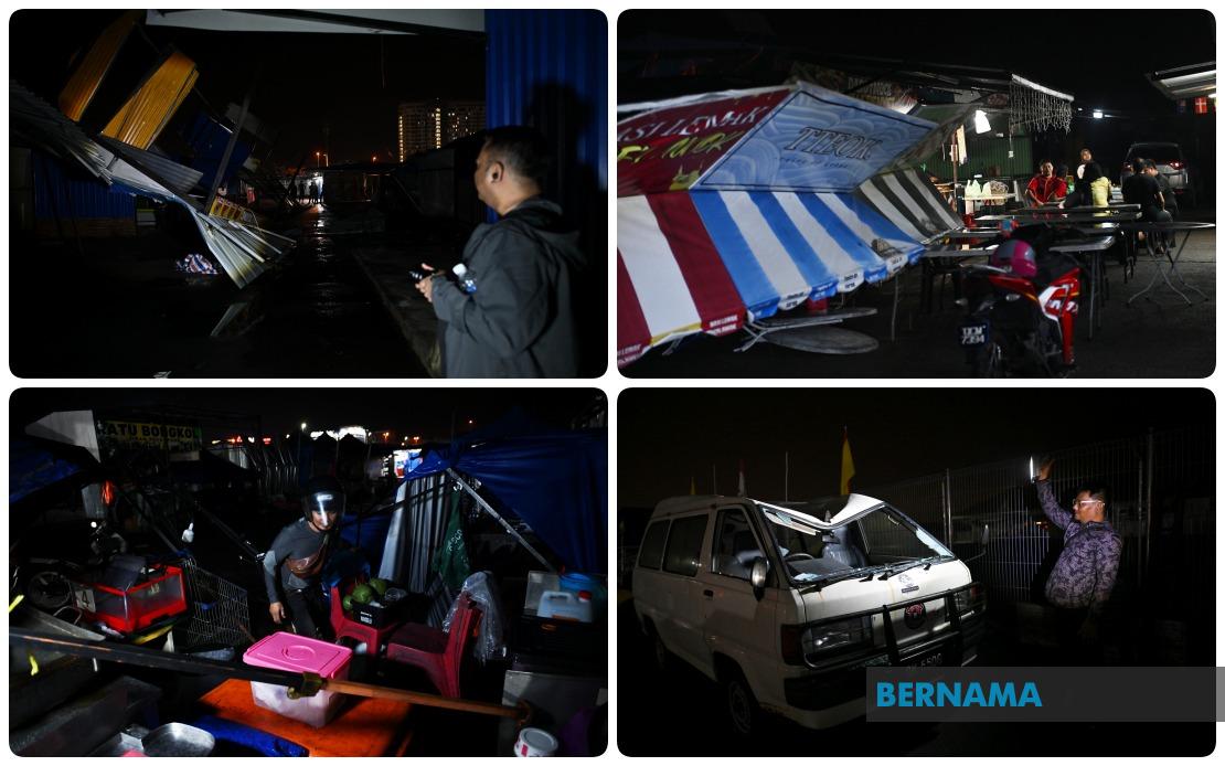 Severe Storm Devastates Kuching Night Market, Forcing Closure and Leaving Vendors in Crisis