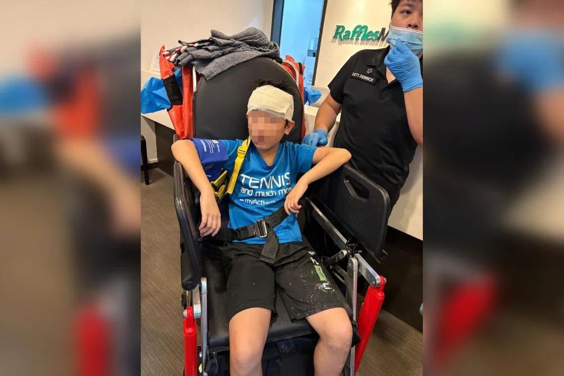Young boy hospitalised after signboard collapse at Singapore foodcourt