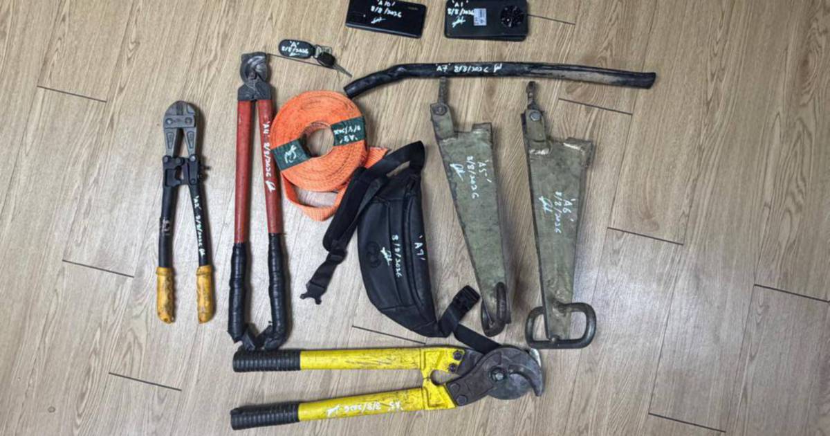 Cable theft suspect apprehended after high-speed 50km pursuit ends in crash
