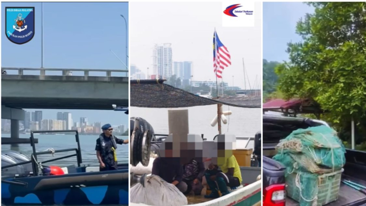 Three arrested, RM75,360 in fishing gear seized in Penang waters enforcement sweep