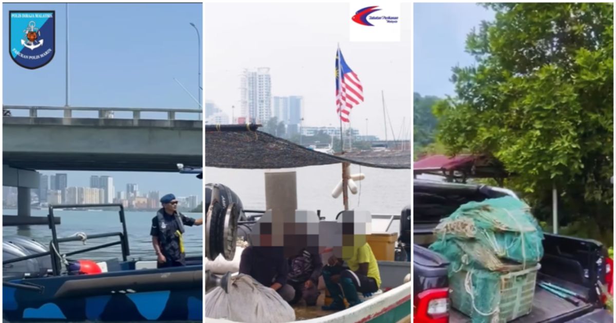Three arrested, RM75,360 in fishing gear seized in Penang waters enforcement sweep