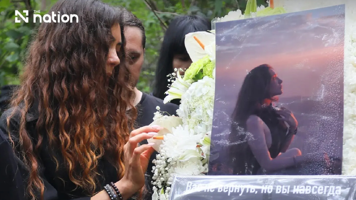 Russian siblings' mother offers thanks to Thai community at memorial service