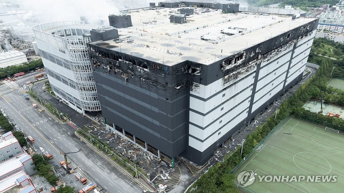 South Korean Warehouse Blaze Brought Under Initial Control After 61 Hours