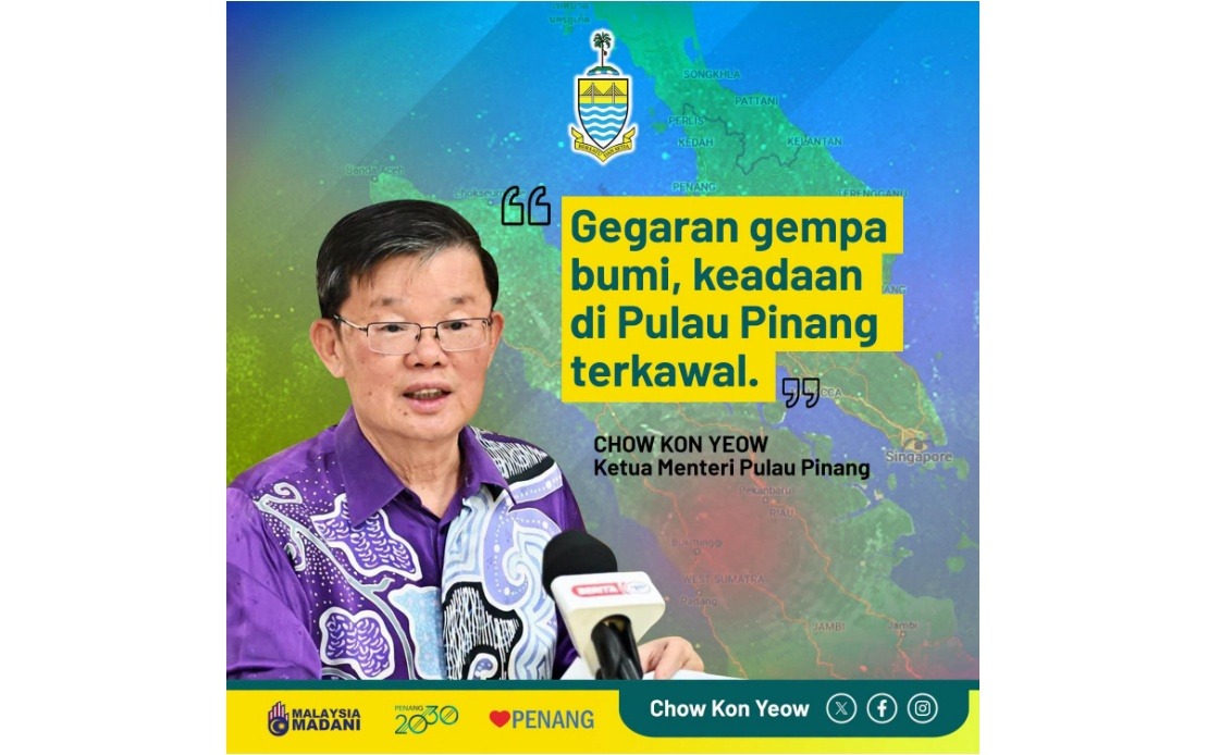 Penang Declares All-Clear After North Sumatra Earthquake Triggers Widespread Tremors