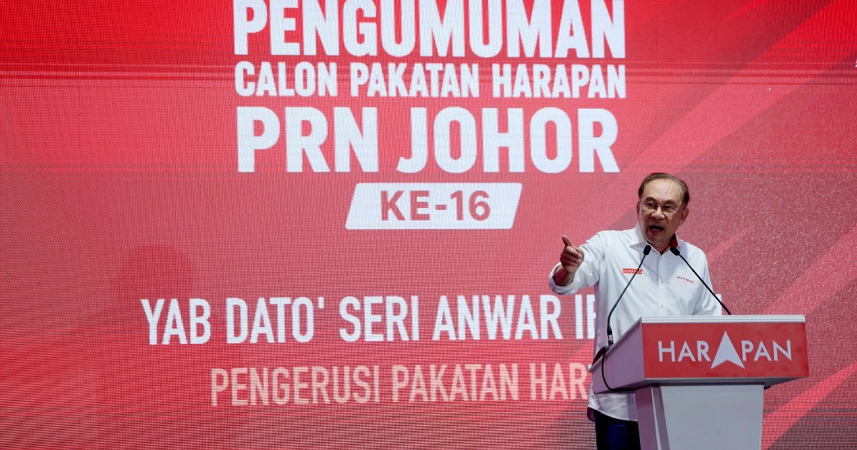 Anwar Challenges Johor Officials to Scrutinise Federal Revenue Allocations to State