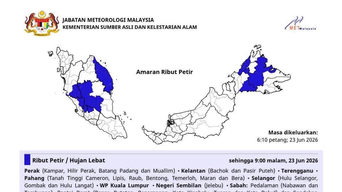 MetMalaysia Confirms Typhoon Mekkhala Poses No Threat to Malaysia