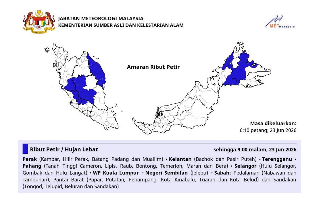 MetMalaysia Confirms Typhoon Mekkhala Poses No Threat to Malaysia
