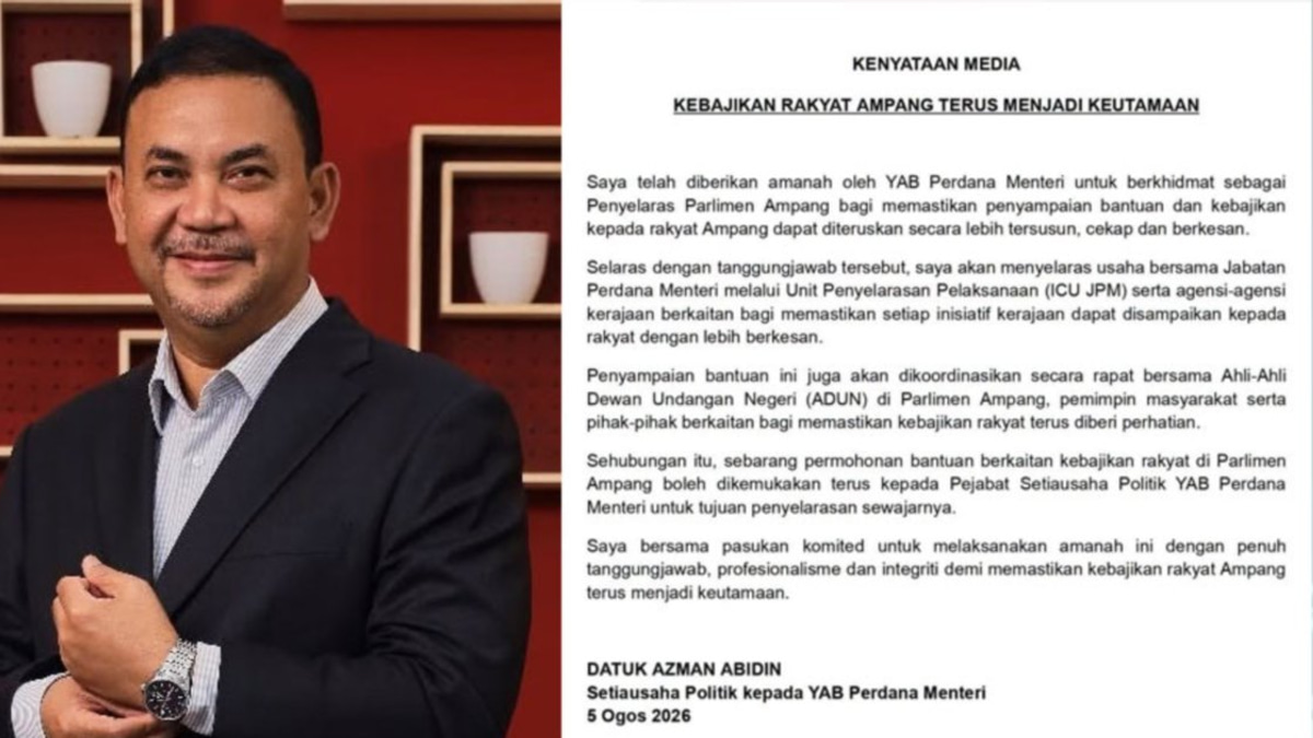 PM's Political Secretary Steps Into Ampang Role as PKR MP Loses Fund Access