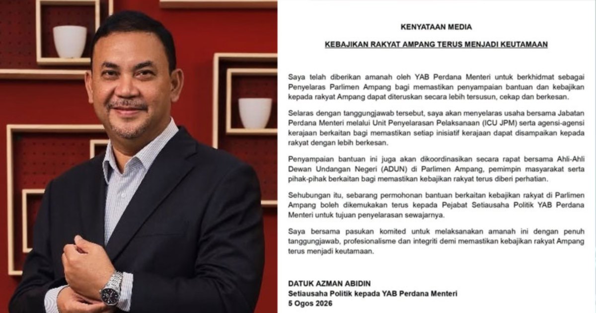 PM's Political Secretary Steps Into Ampang Role as PKR MP Loses Fund Access