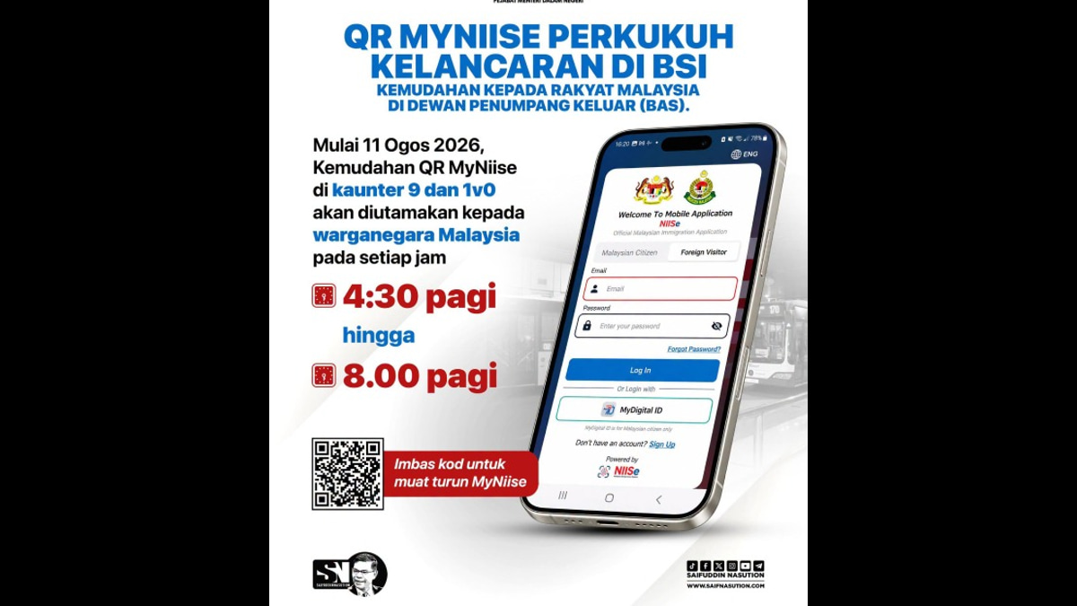 MyNIISe QR Priority Lane Launched at Singapore Border Crossing to Speed Up Morning Commute