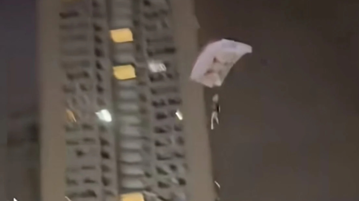 Chinese Man Detained After Illegal Skydive from Residential Building to Boost Social Media Presence