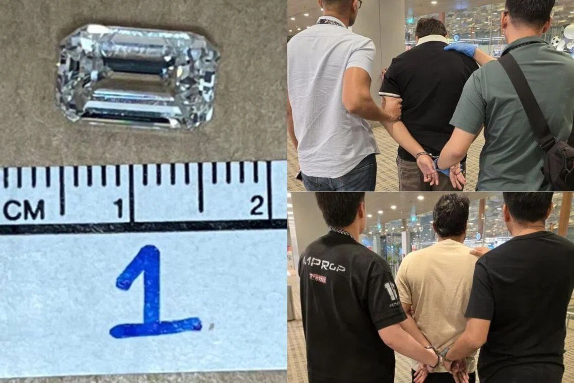Indian tourist jailed two years for S$200,000 diamond heist at Singapore jewellery store