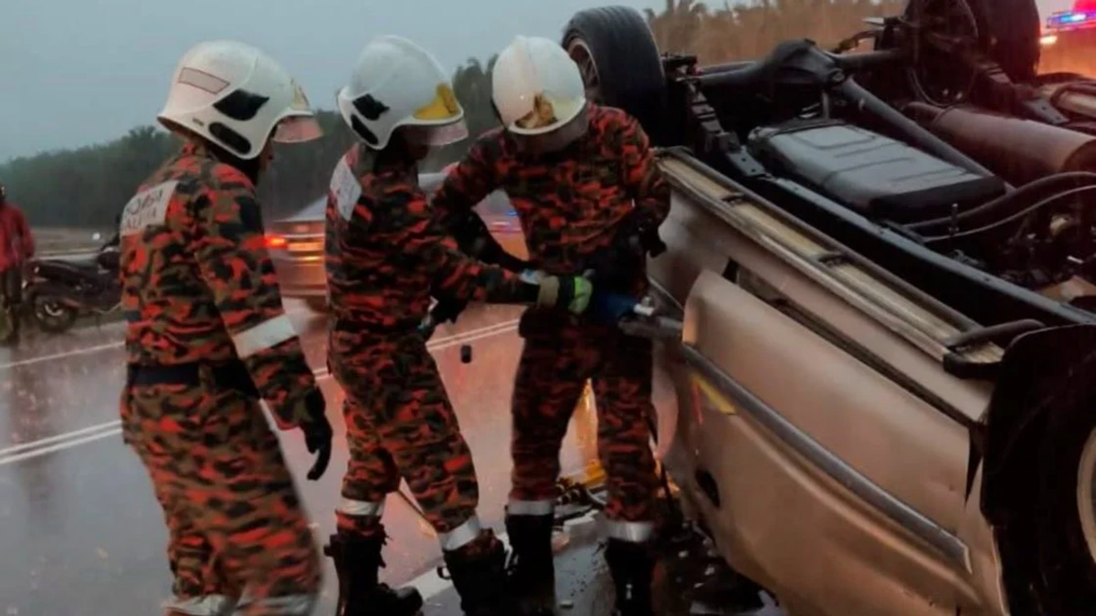 Two Sisters Among Four Dead in Two Separate Pahang Road Crashes Within an Hour