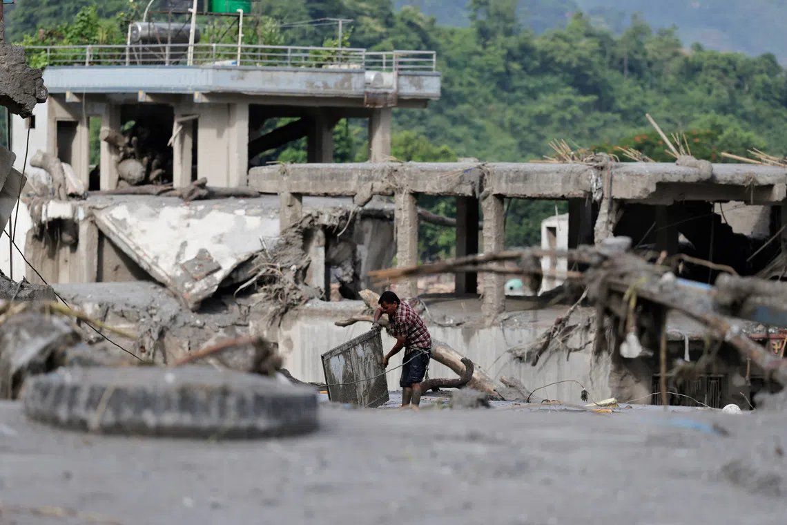 Nepal and China brace for secondary flood disaster as glacier-collapse lakes threaten to burst