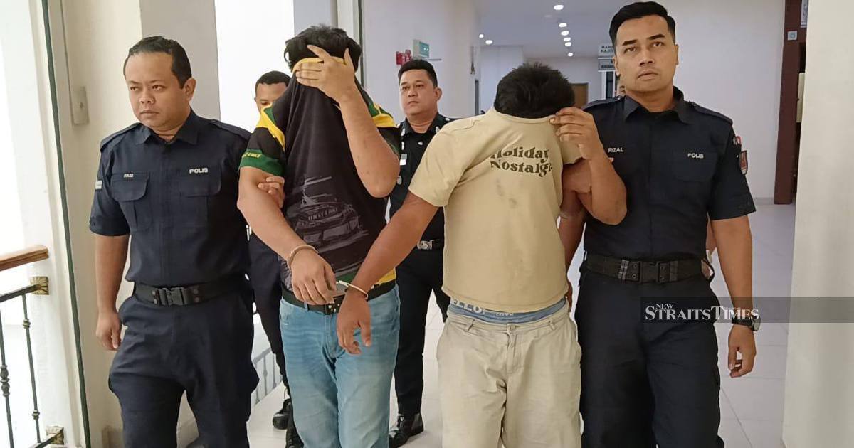 Two UNHCR card holders charged with a string of break-ins in Muar