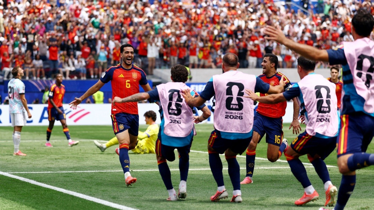 Spain Advances to World Cup Semi-Final After Merino's Late Strike Defeats Belgium