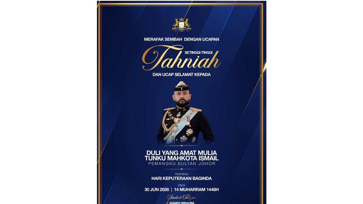 Anwar, Zahid Offer Birthday Wishes To Johor Regent