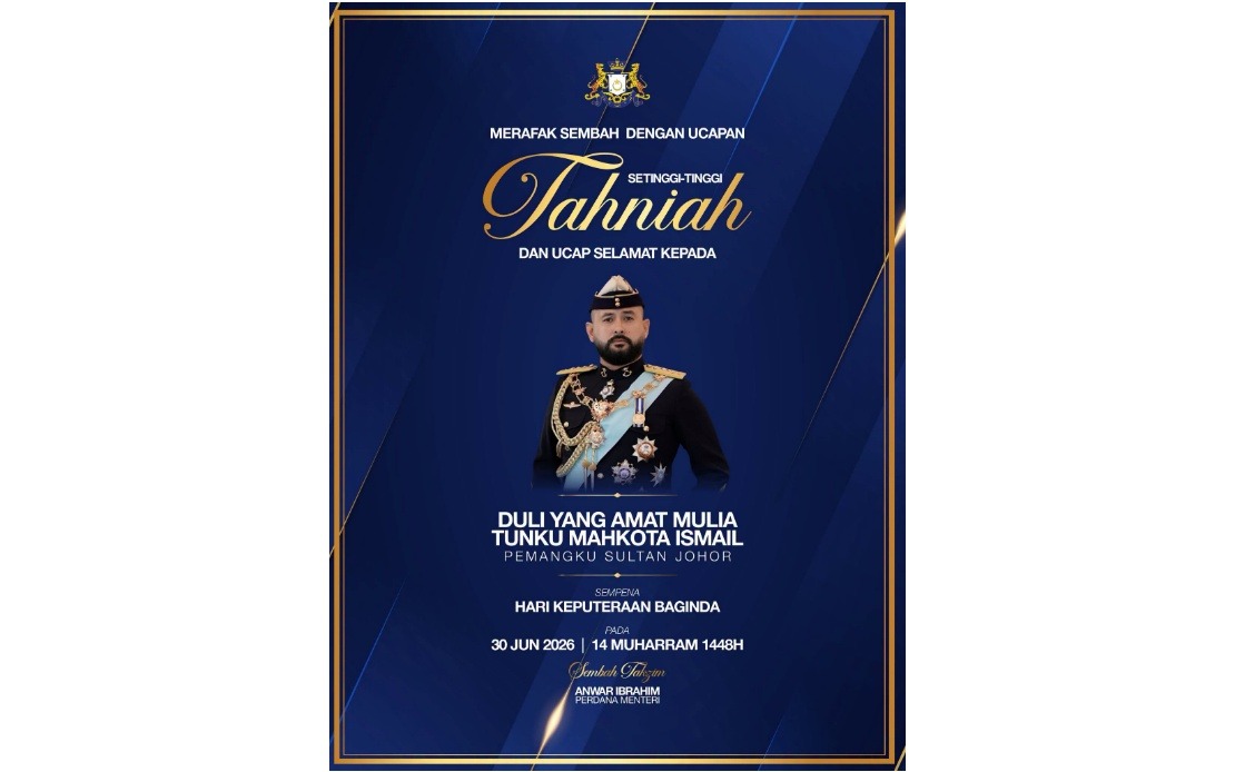 Anwar, Zahid Offer Birthday Wishes To Johor Regent