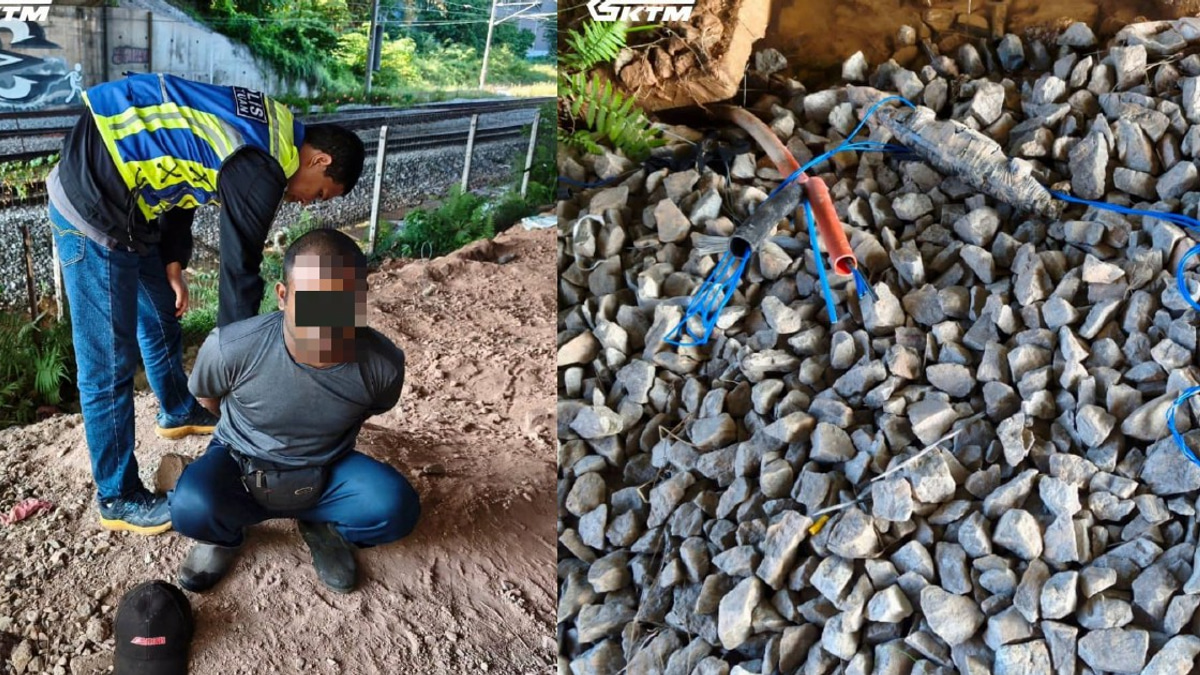 Two arrested attempting to steal railway cables in Shah Alam
