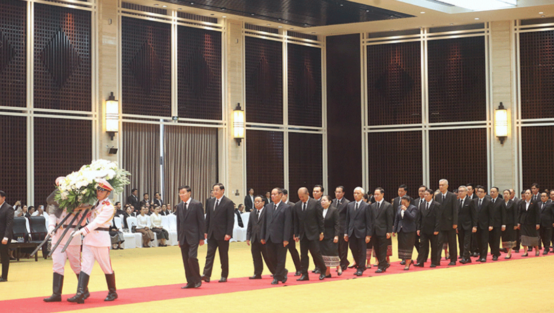 Laos Mourns Passing of National Assembly President Xaysomphone Phomvihane
