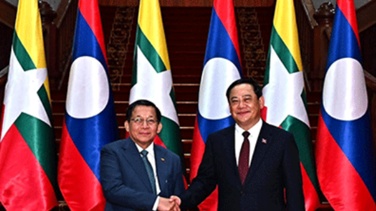 Myanmar and Laos Chart Closer Ties as President Min Aung Hlaing Visits Vientiane