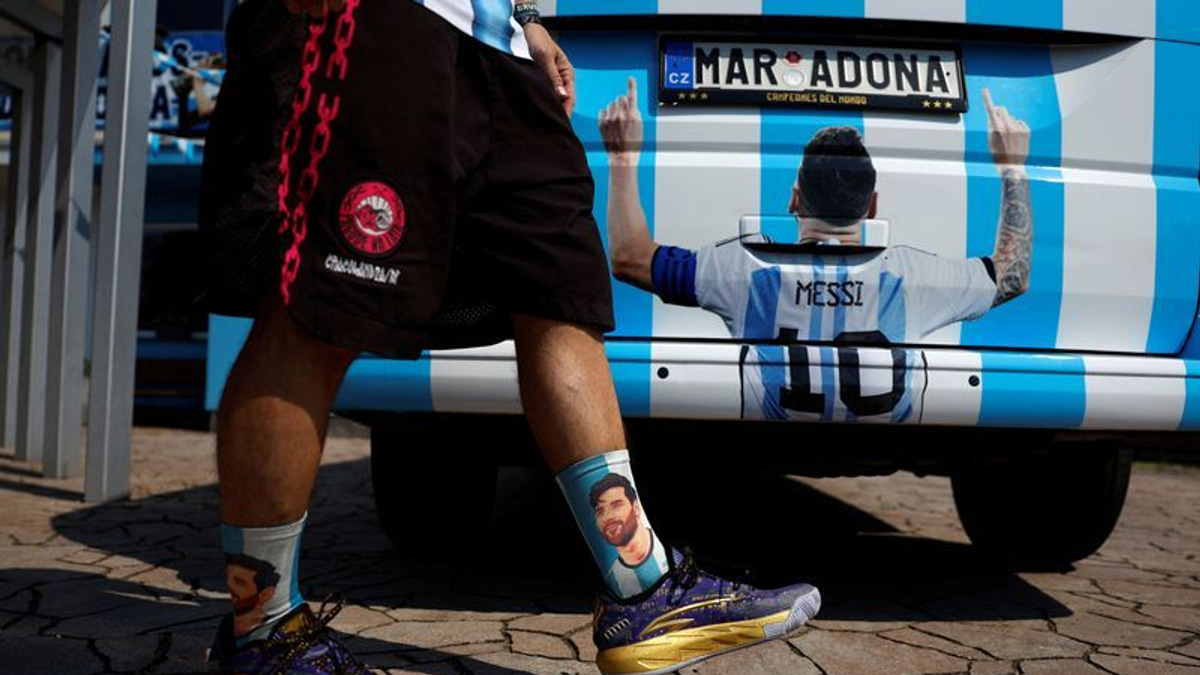 Czech superfan's Argentine dream: From Maradona statue to Messi mural in countryside shrine