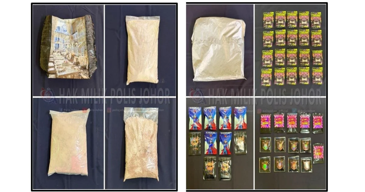 Married Couple Held in Record RM3.59 Million Drug Haul from Johor Residence