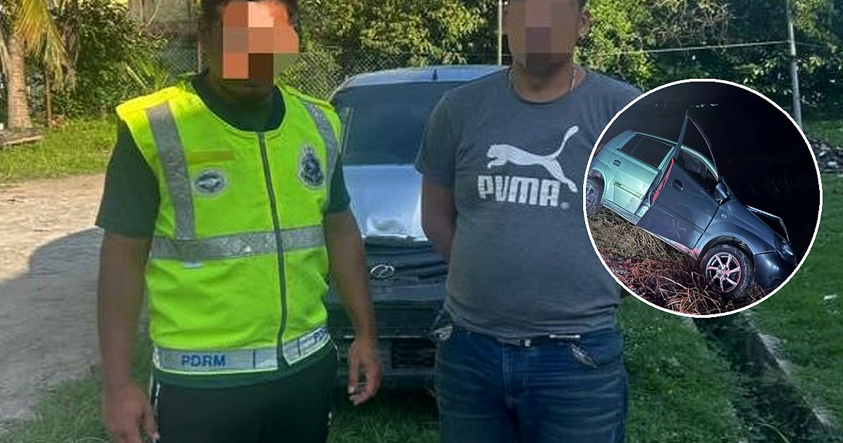 Driver detained after high-speed pursuit and vehicle ramming in Kelantan; air rifle and ammunition seized
