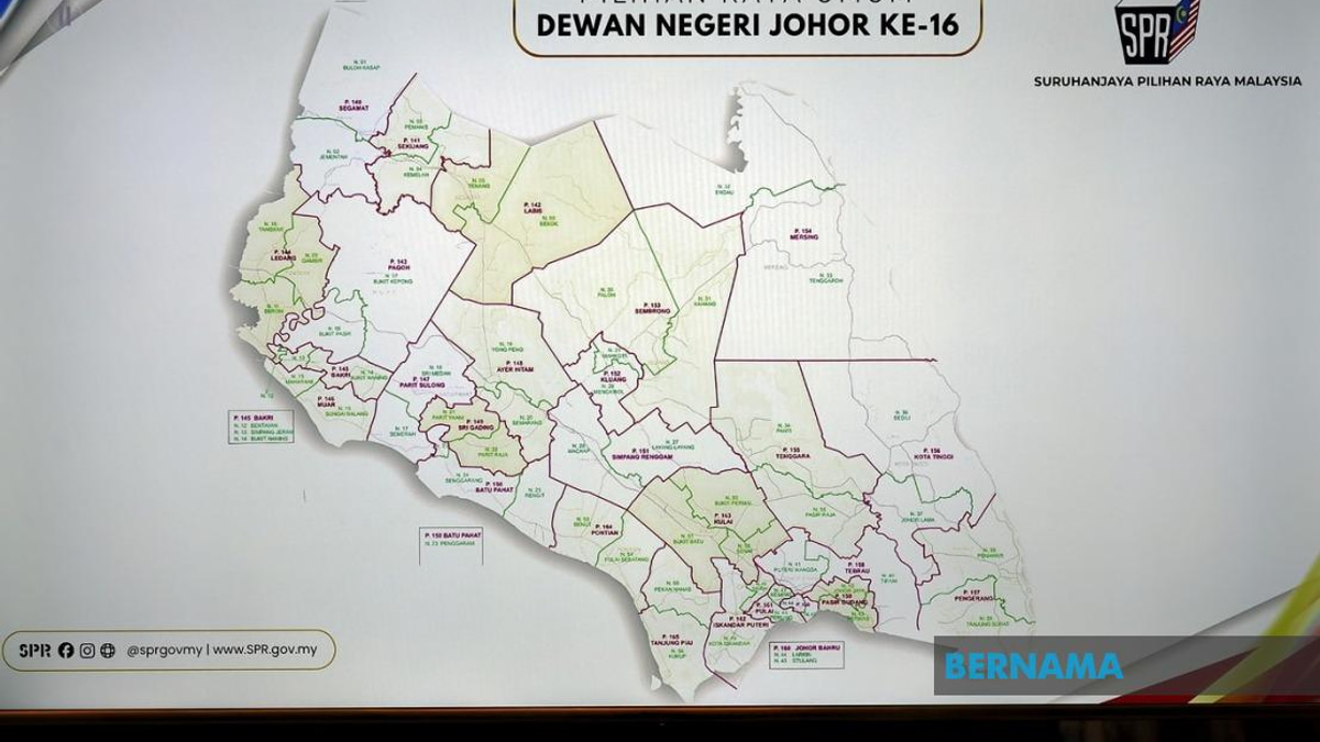 Johor's 16th State Election Kicks Off With Nomination Day as Parties Field Full Slates Across 56 Seats