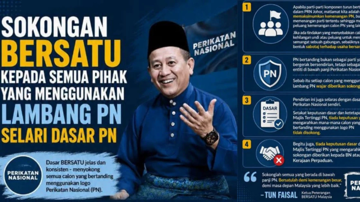 Bersatu Accuses Defectors of Sabotaging Party in Johor Election Battle