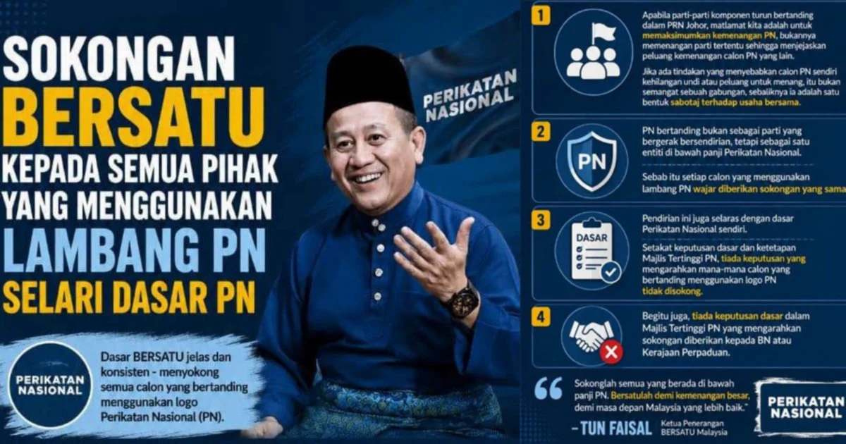 Bersatu Accuses Defectors of Sabotaging Party in Johor Election Battle