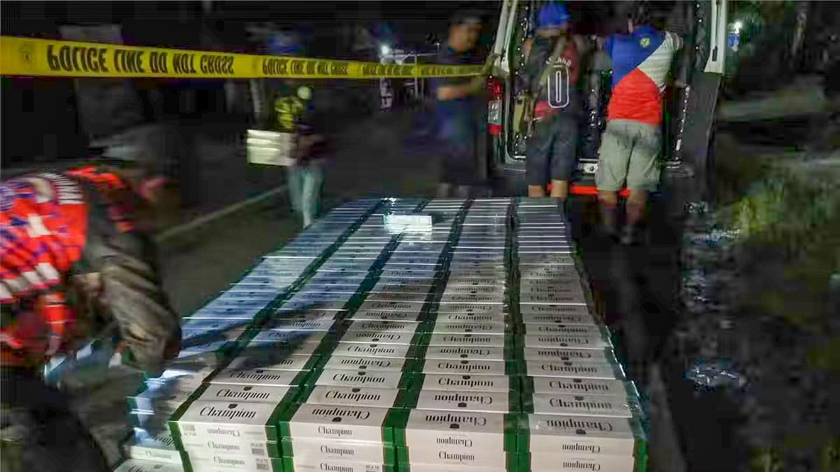 Police Officer and Businessman Detained in P1.9 Million Cigarette Smuggling Case