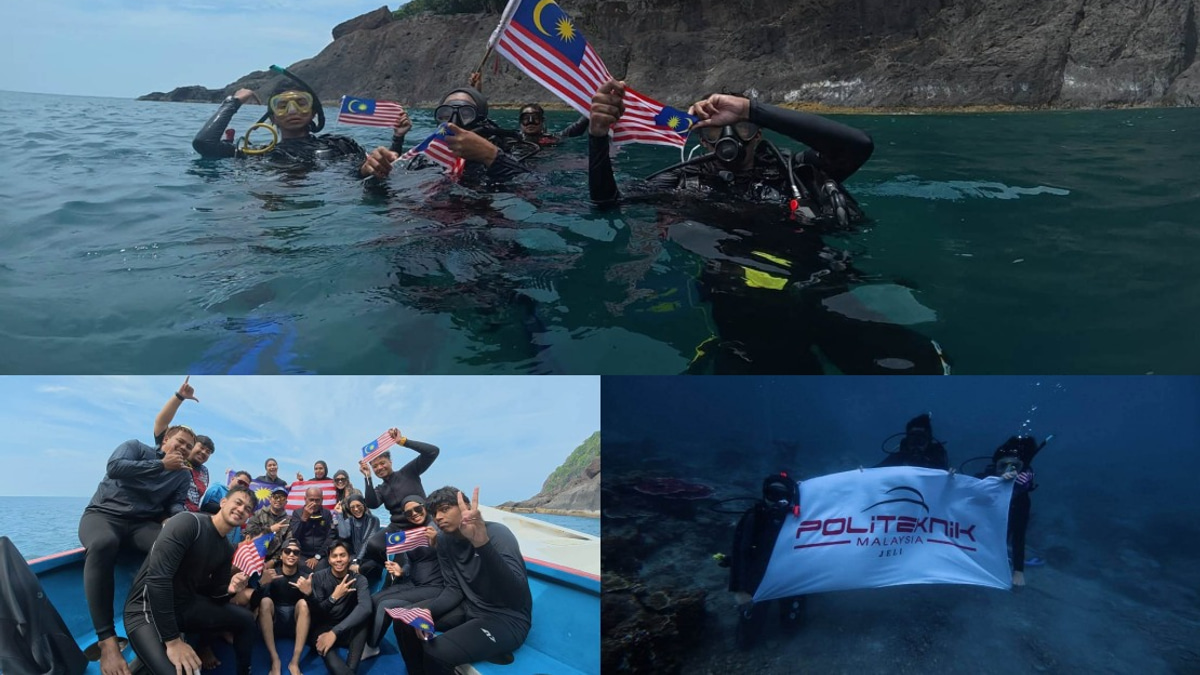 Politeknik Jeli Makes Waves with Underwater National Day Display