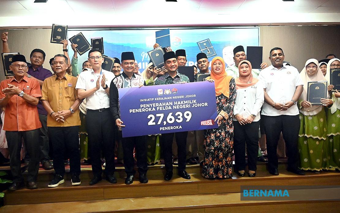 Johor Resolves 99.99% of FELDA Land Title Applications in Historic Milestone