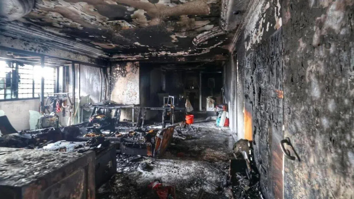 Two rescued from 13th-floor HDB blaze in Singapore's Jurong West