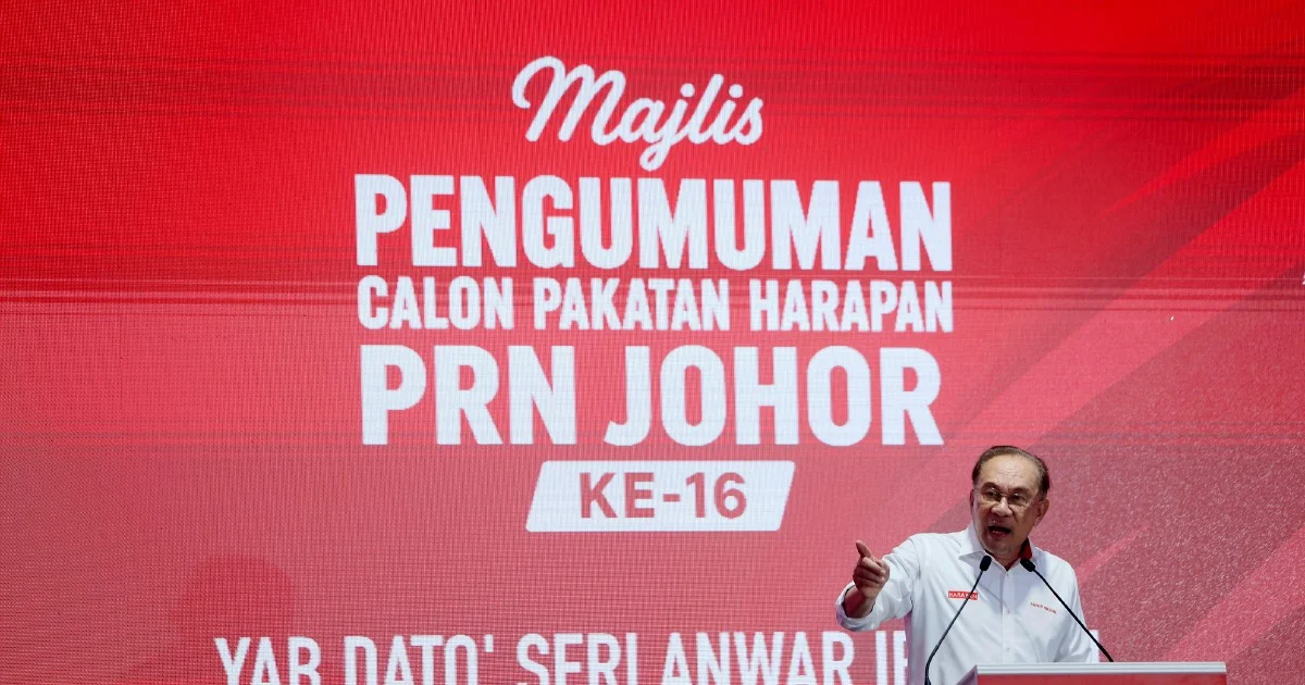 Federal Government Allocated RM16 Billion to Johor Against RM14 Billion in State Contributions, Says PM Anwar