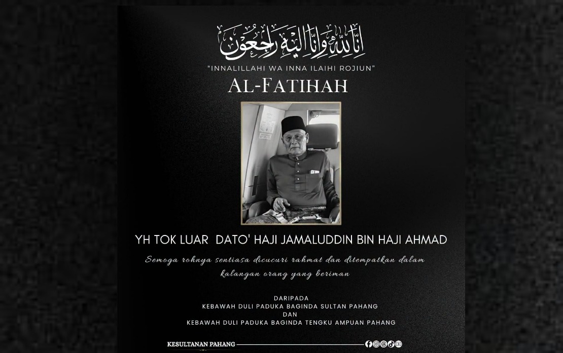 Pahang Sultan and Tengku Ampuan Pay Respects to Tok Luar Datuk Jamaluddin Ahmad