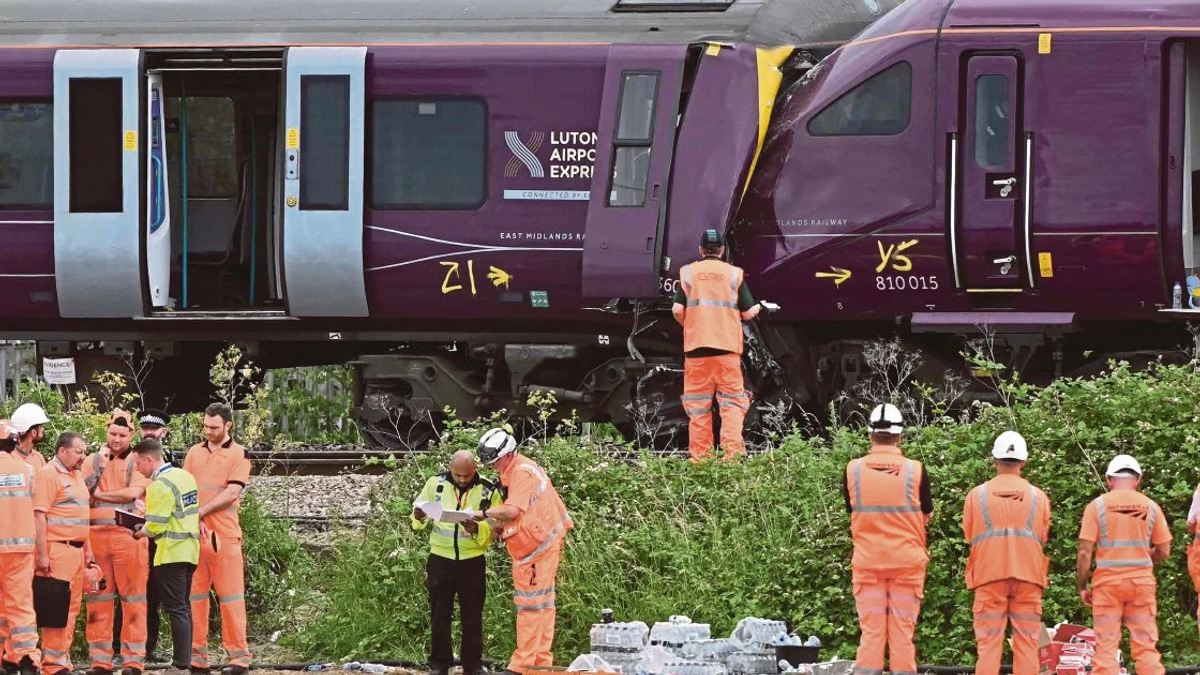 Train Collision North of London Claims Driver's Life, Leaves 28 Hospitalised