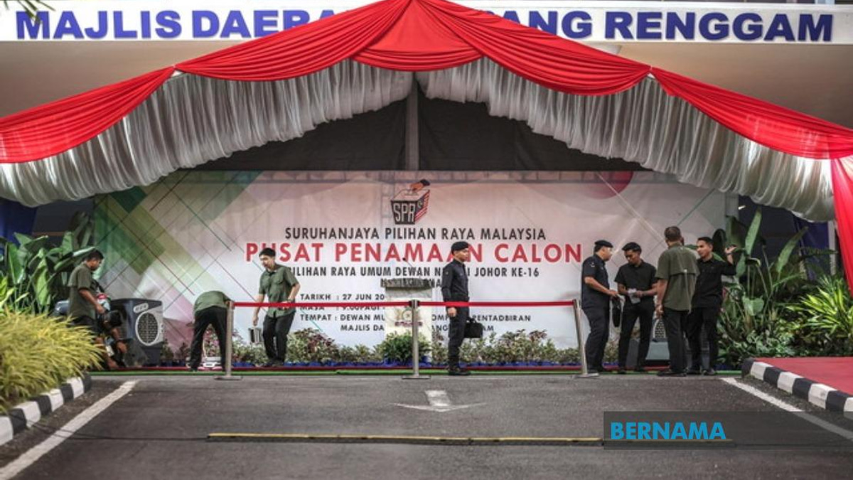 Johor State Election Kicks Off With Nomination Day Across 56 Centres