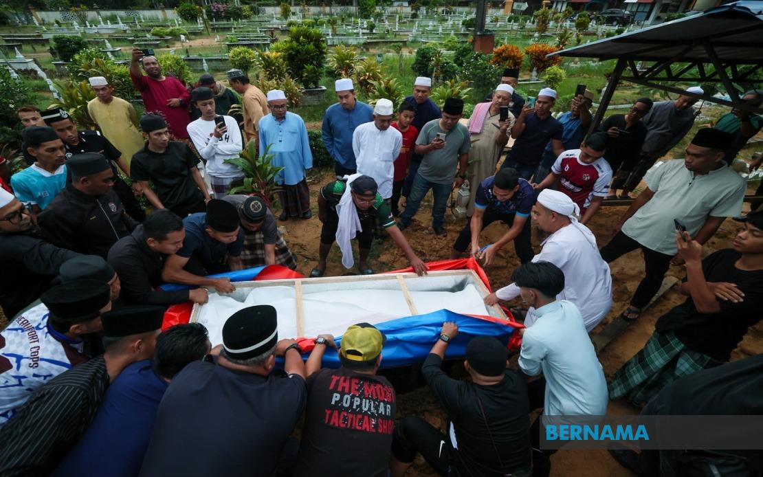 Police Corporal Mohamad Nur Hafiz Laid To Rest Following Electrocution Incident In Sabah