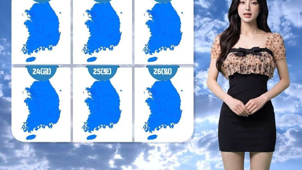 AI Weathercaster's Revealing Outfit Sparks Fresh Debate on Sexism in South Korean Broadcasting