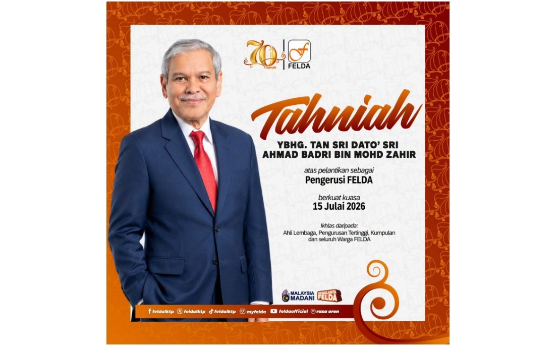 Tan Sri Ahmad Badri Appointed FELDA Chairman to Lead Settler-Focused Transformation