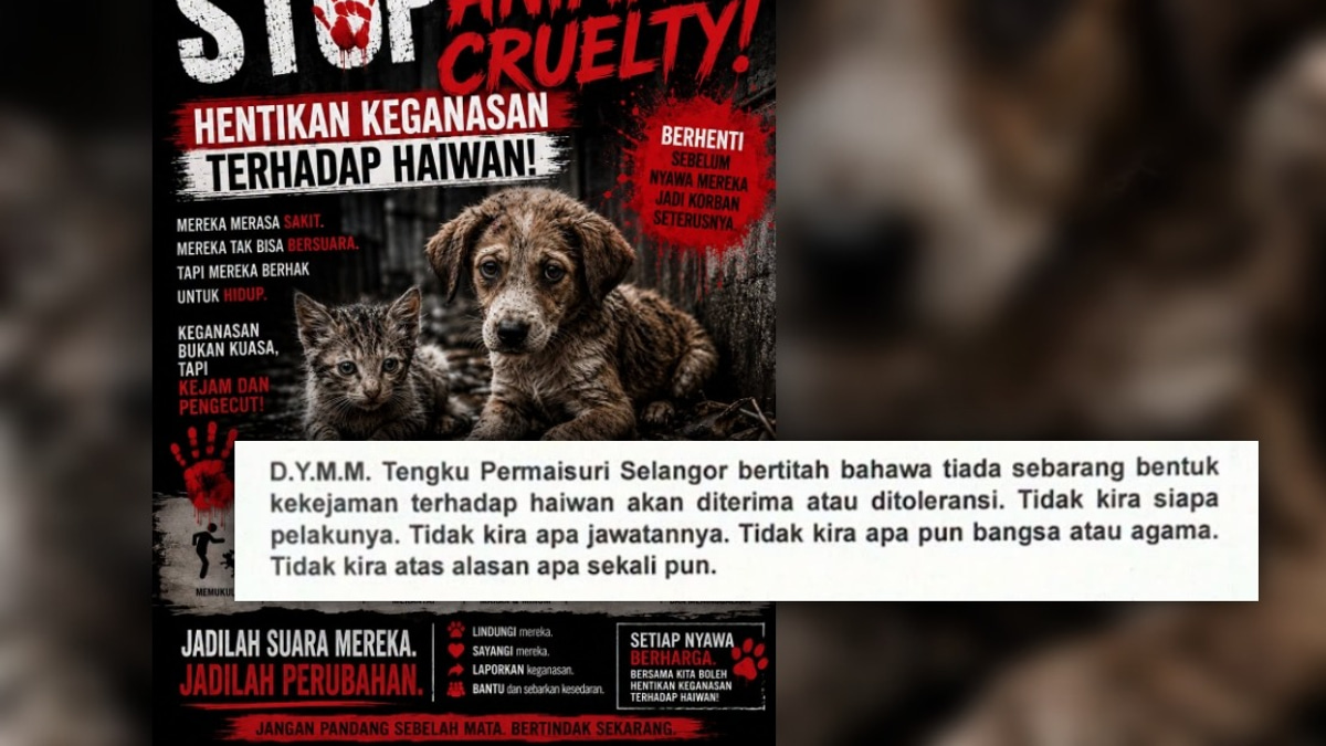Tengku Permaisuri Norashikin Condemns Rising Animal Cruelty, Calls for Stricter Laws