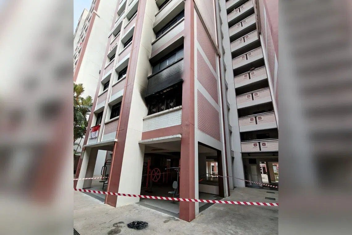 Elderly Man Hospitalised After Bedroom Fire in Singapore's Buangkok HDB Block