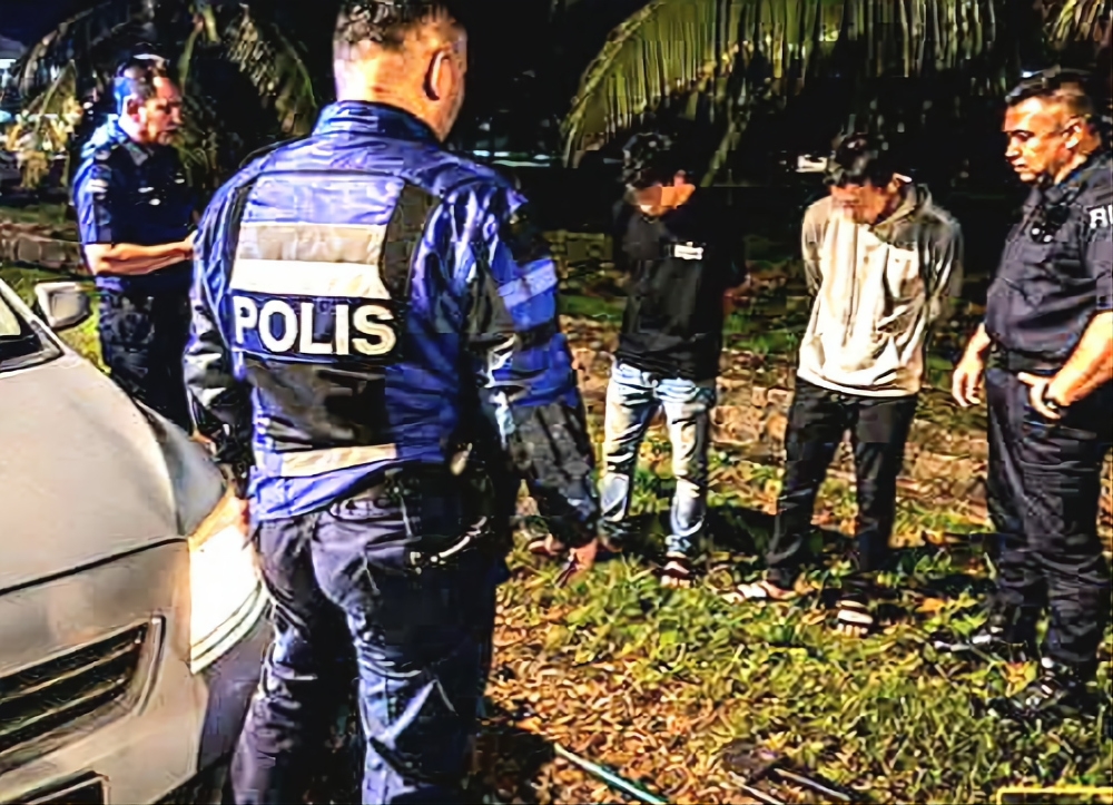 Three men arrested following high-speed pursuit in Sibu