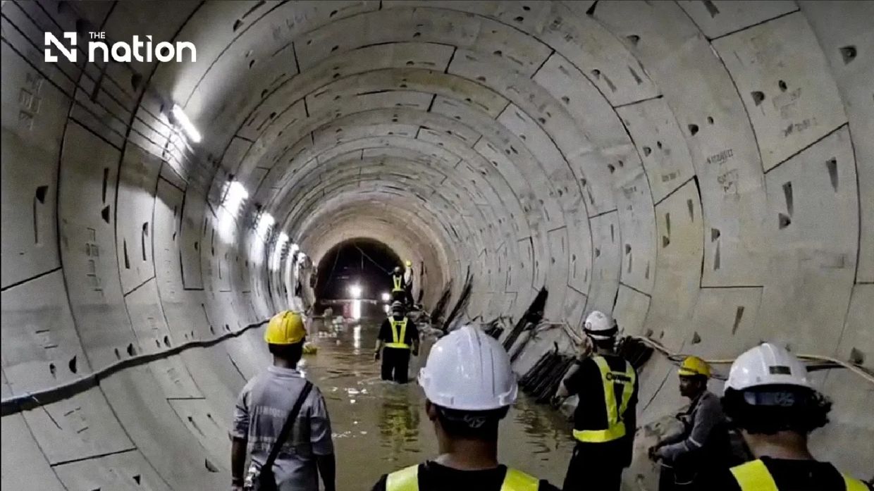 Bangkok Purple Line tunnel leak prompts high-level emergency response