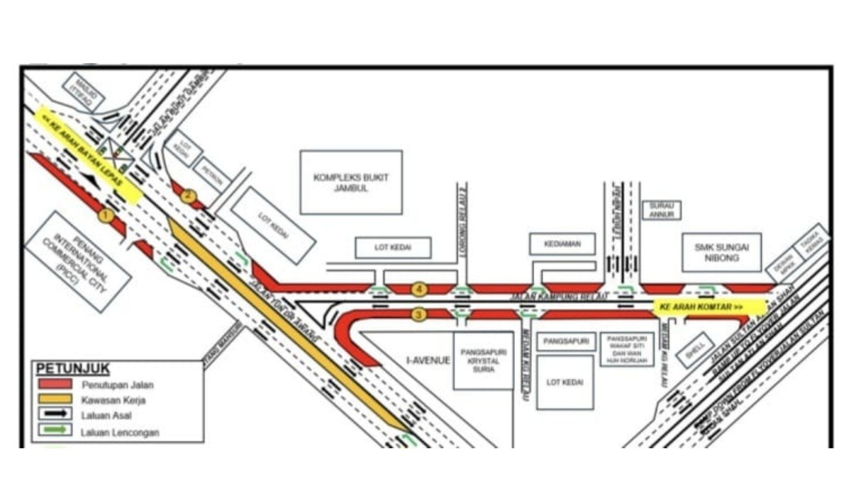 Penang Roads to Close Partially for 75 Days as Mutiara LRT Project Advances