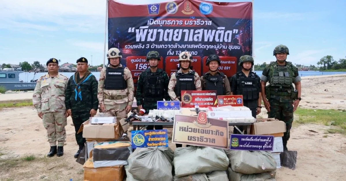Thai Police Dismantle Major Drug Ring With Links to Malaysia, Seizing RM1.2 Million in Contraband